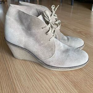 J.Crew MacAlister Tahoe Suede Ankle Wedge Booties Women’s 9
